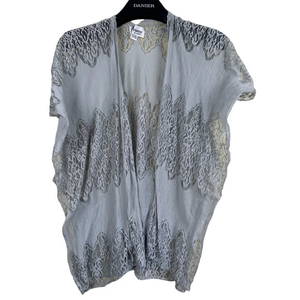 Arianna by‎ Howard’s grey lace accent blazer OS
